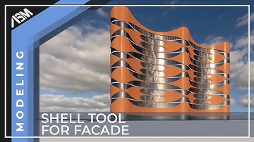 ARCHICAD How to use the Shell tool for a Facade
