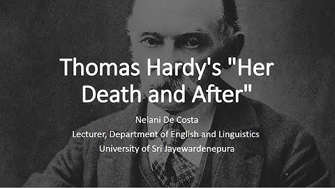 On Thomas Hardy