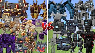 ALL L ENDER'S CATACLYSM MOBS VS ALL EEEAB'S MOBS MOB BATTLE IN MINECRAFT screenshot 1