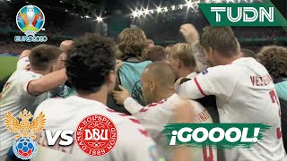 ¡BOMBAZO! Gran gol de Christensen | Rusia 1-3 Dinamarca | UEFA Euro 2020 | Grupo B-J3 | TUDN