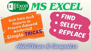 Find Select &amp; Replace in Excel #find #select #replace #excel #exceltips #edexcel #exceltricks