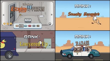 All Endings Escaping the Prison | The Henry Stickmin Collection