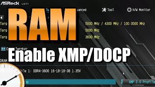 How to enable XMP/DOCP