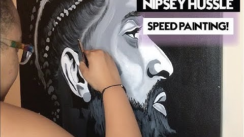 Nipsey Hussle Speed Painting! | Imani J. Art