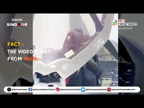 Video shows USAF Maj. Kristin “Beo” Wolfe in an F-35A, not Col. Qureshi or Wg Cdr Vyomika Singh. - video from Fact Crescendo