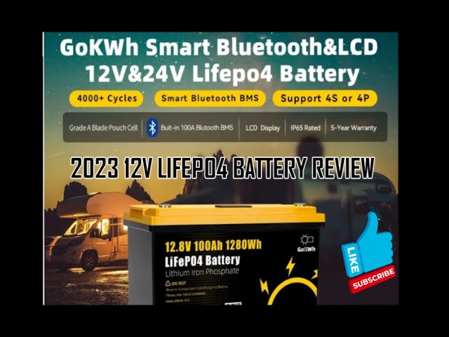 GoKWh 12V 200Ah LiFePO4 Battery Built-in Smart Bluetooth & LCD Display -  Battery Finds