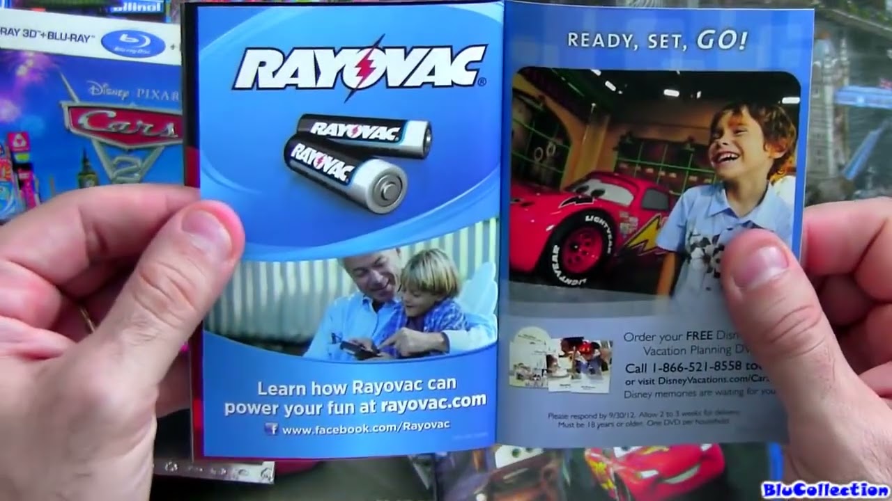 Cars 2 blu ray dvd unboxing review official movie Walt Disney Pixar Animation blucollection