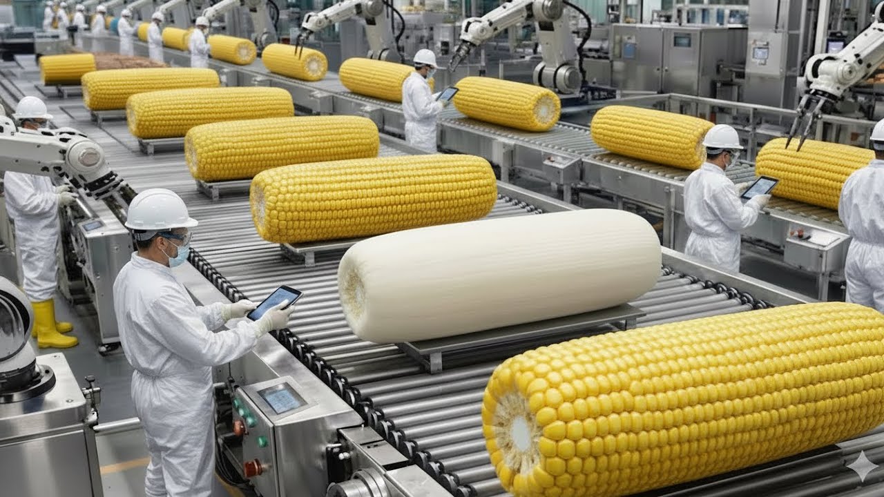 Inside the 1,000,000 LB Corn Milk Factory – The HYPNOTIC Flow of Modern Silky Milk Production