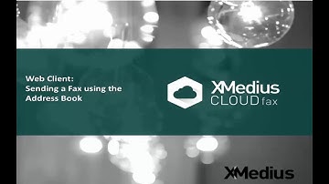 XMediusFAX® Cloud Web Client: Address Book