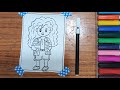 How to draw a Cute Girl👧🏻💞✨🌈#Easy GirlD Drawing For kids❤️