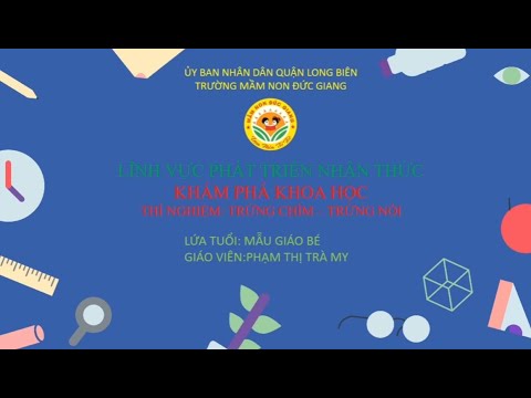 Cùng bé làm thí nghiệm Trứng chìm - trứng nổi