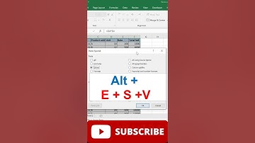 Shortcut to remove formula from excel data