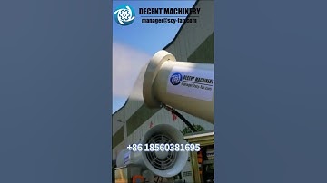 How do fog cannons minimize dust at mining sites? #dustsuppression #fogcannon