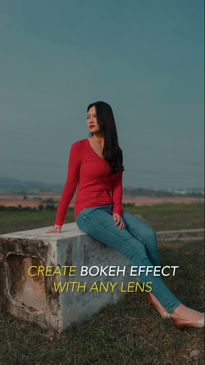 How to create a bokeh effect with any lens | Luminar AI Bokeh #Shorts