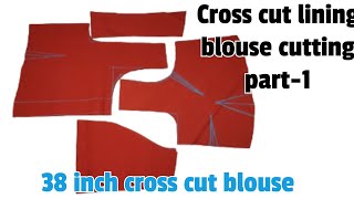 Cross Cut Blouse Cutting  /38\