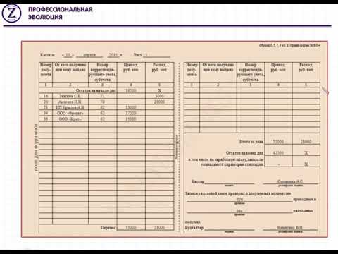 Учет кассовых операций. Учебный центр Зорго. Астрахань.