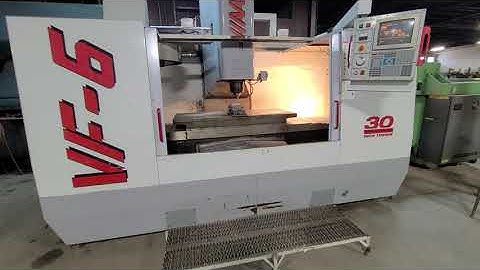 Haas VF-6  50 Taper 5000 Rpm Spindle 4th Axis A Drive. Demo Video