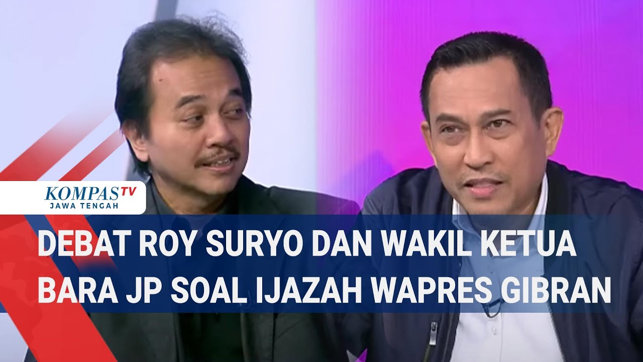 Debat Roy Suryo dan Wakil Ketua Bara JP soal Ijazah Wapres Gibran