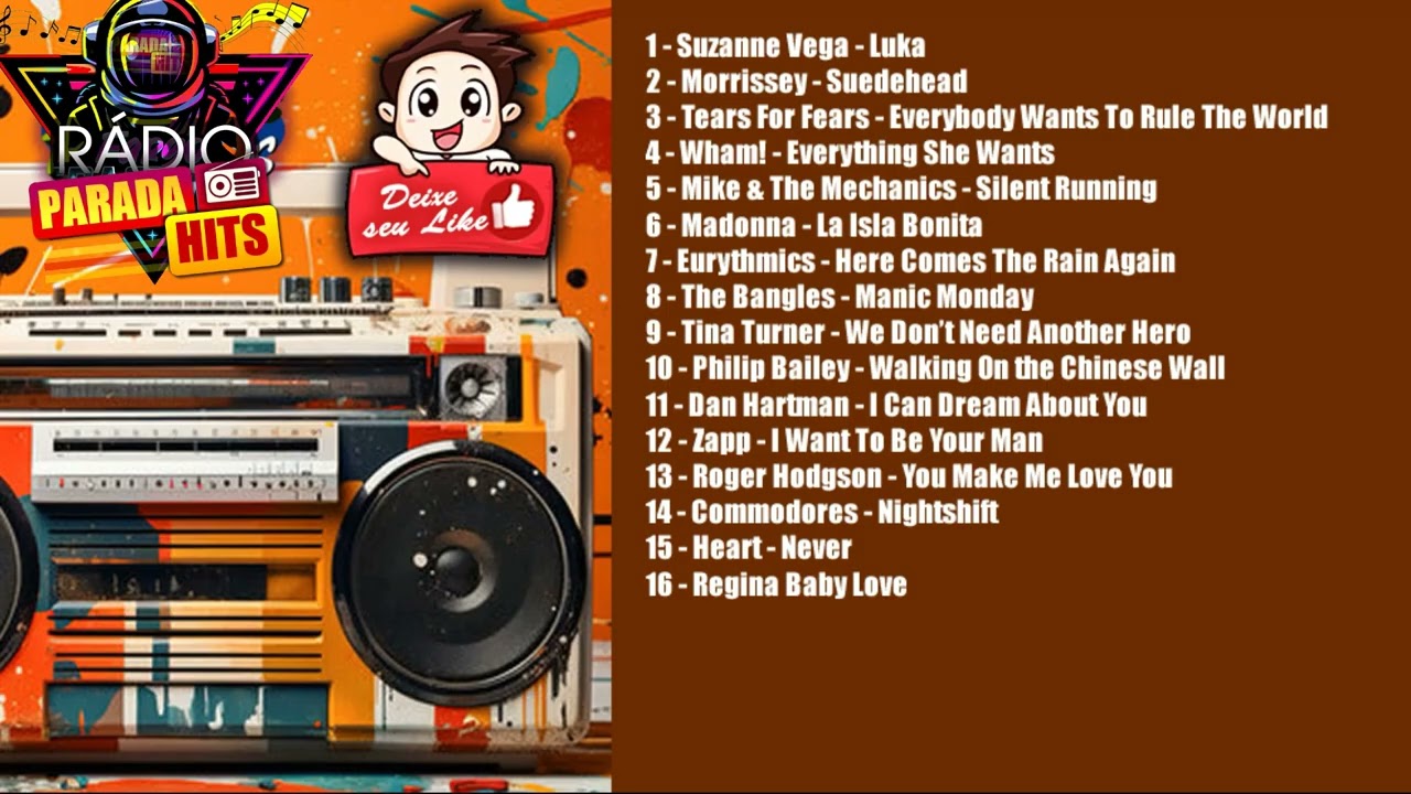 SELEÇÃO COM AS MAIS GOSTOSAS DOS ANOS 80 - 1 Hora De Música