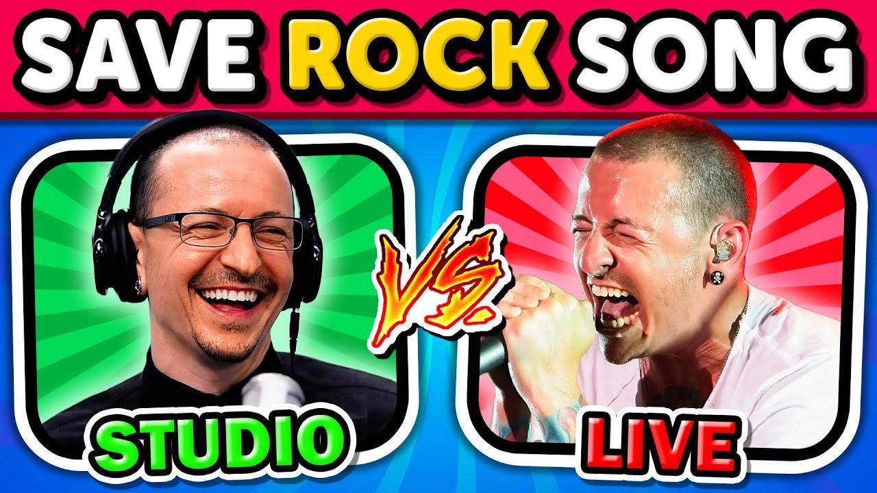 Save One ROCK Song: Studio Version vs Live Version 🔥🎸 Music Quiz