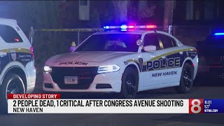 2 dead, 1 wounded in shooting on Congress Avenue in New Haven