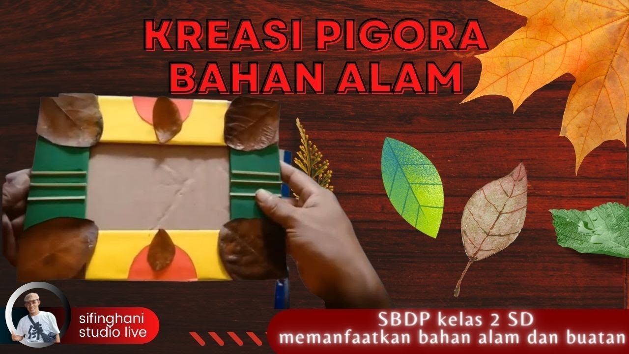  kreasi  pigora bahan  alam  YouTube