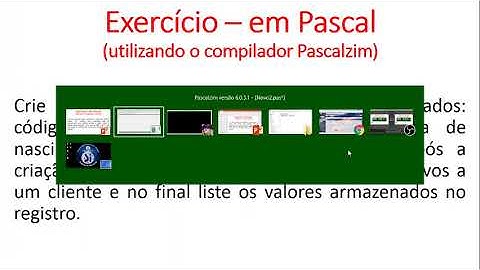 Pascal-F-Registro-Vídeo 02 - Registro/Record (Estrutura heterogênea uni e multidimensional)