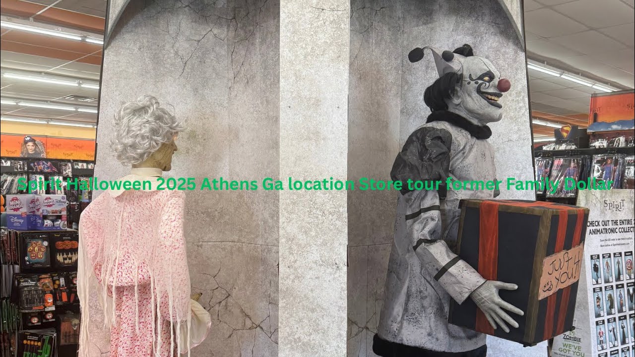 Spirit Halloween 2025 Athens Georgia location store tour. (Former Family Dollar) 