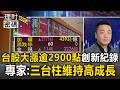 台股開盤大漲逾2900點創新紀錄！專家：台積電.台達電.台光電維持高成長【理財密碼】