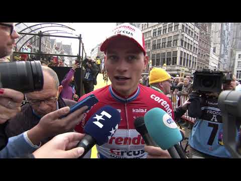 Mathieu van der Poel - interview au dpart - Tour des Flandres / Ronde van Vlaanderen 2019