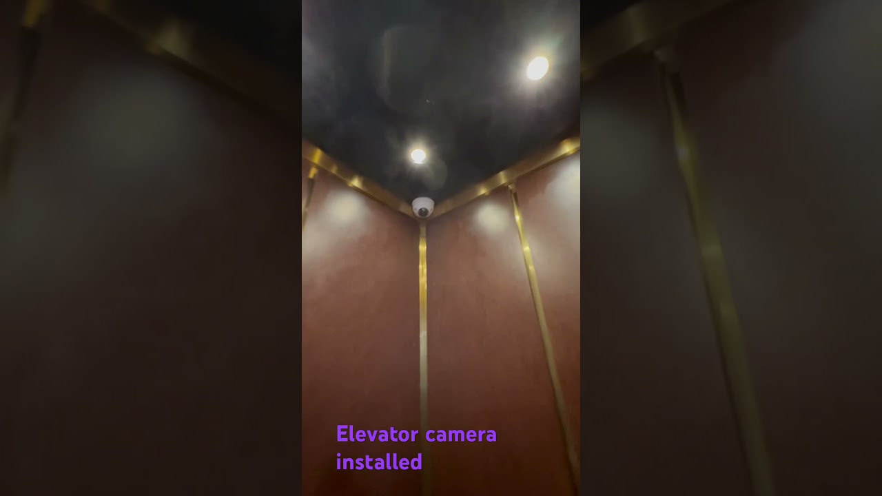 Elevator camera installed