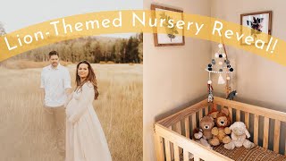 Baby Boy Nursery Reveal & Tour! | Lion Themed & Warm Toned