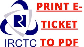 Print ticket booked through IRCTC app to pdf screenshot 5