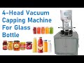 Vacuum capping machine for glass jar | How does vacuum capper work? #cappingmachine #capping