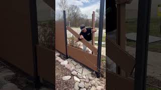 Cleanest Fence Install You’ll See Today – Composite + Aluminum Combo 🛠️🌿
