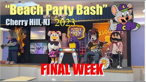 "Beach Party Bash" 2-Stage Animatronic Cyberamics Song - Chuck E. Cheese Cherry Hill NJ