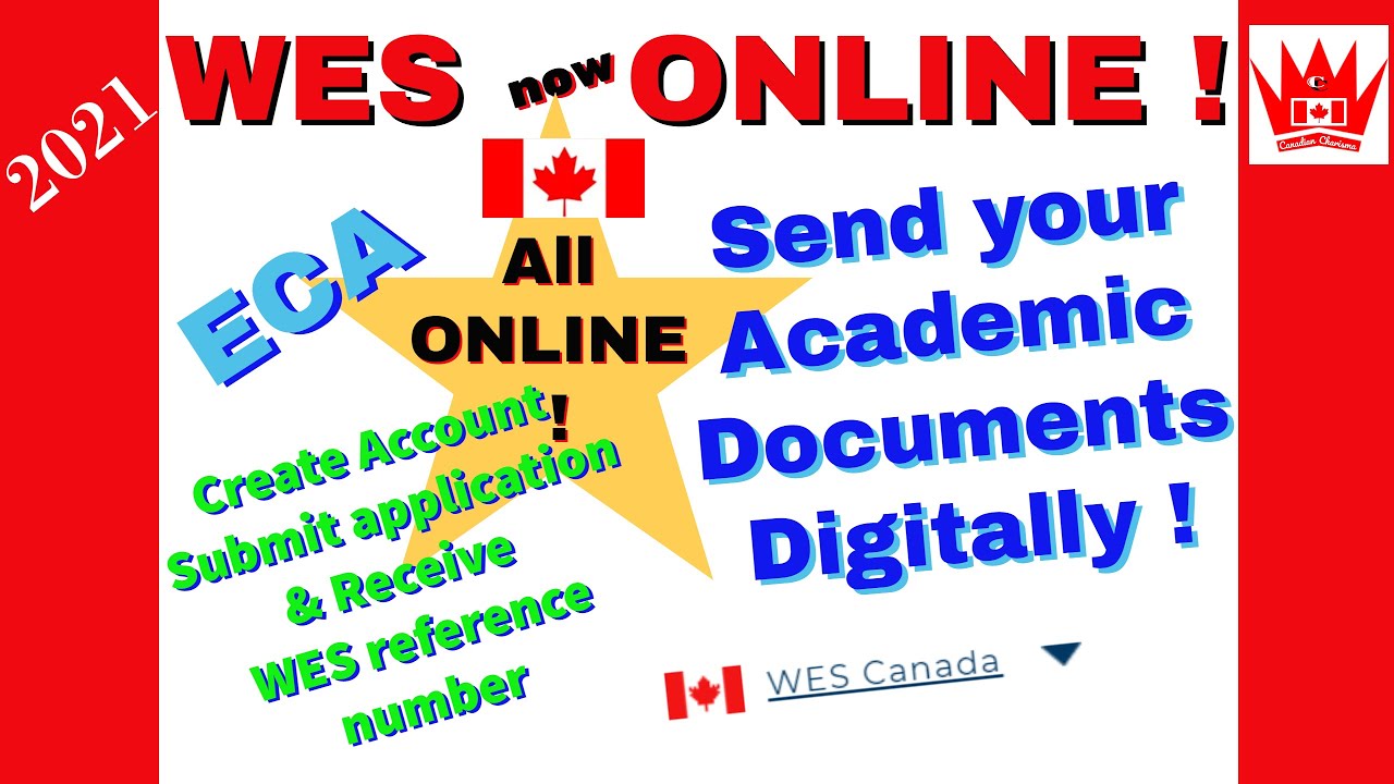 WES Canada ECA online How to send documents to WES electronically