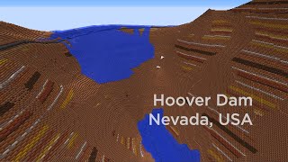 Exploring Terra 1 to 1, To Scale Earth in Minecraft (feat Hoover Dam, Niagara Falls & More)