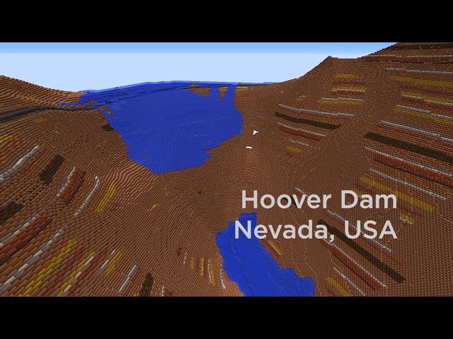 Exploring Terra 1 to 1, To Scale Earth in Minecraft (feat Hoover Dam, Niagara Falls & More) class=