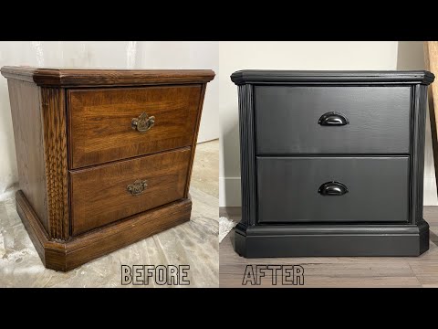 black wood dresser