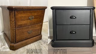 How to Paint Furniture Black