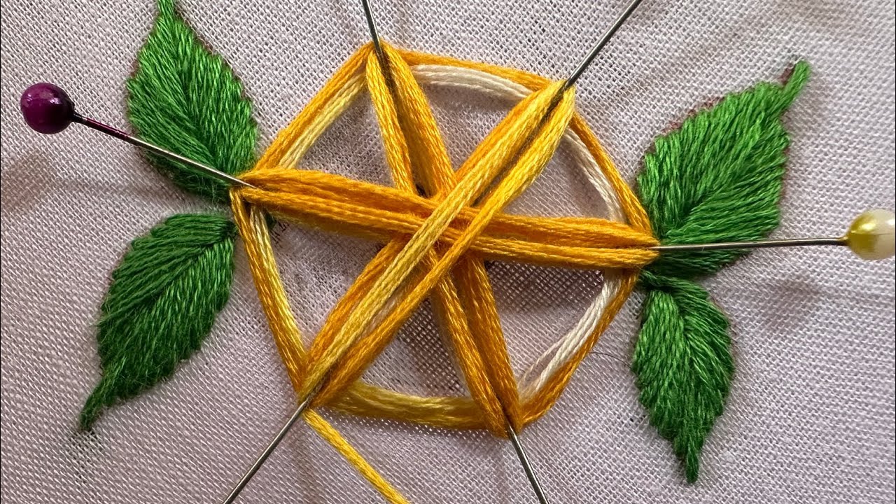 Very easy embroidery flower hand embroidery embroidery flowers YouTube