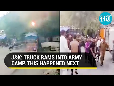 Viral: Truck Rams Into Indian Army Camp In Kashmir | Watch How Troops Reacted