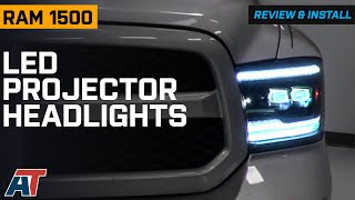 20092018 RAM 1500 Switchback Sequential Full LED Projector Headlights Review & Install