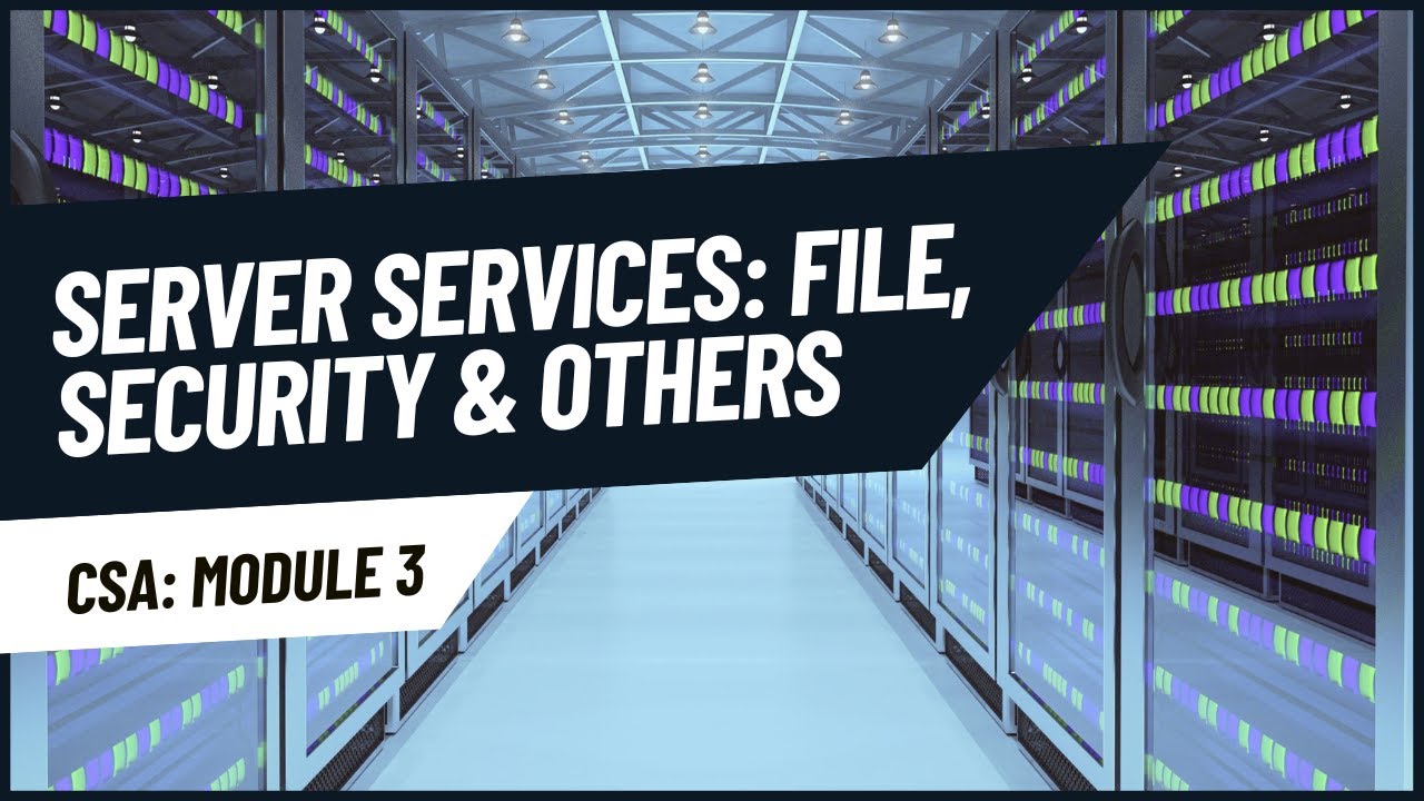 Server Services | CST426 | CSA MODULE 3 | KTU | Anna Thomas | SJCET ...