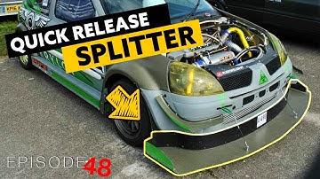 Amazing Quick Release Splitter. DIY race car splitter maximum downforce! Building the fastest ep. 48
