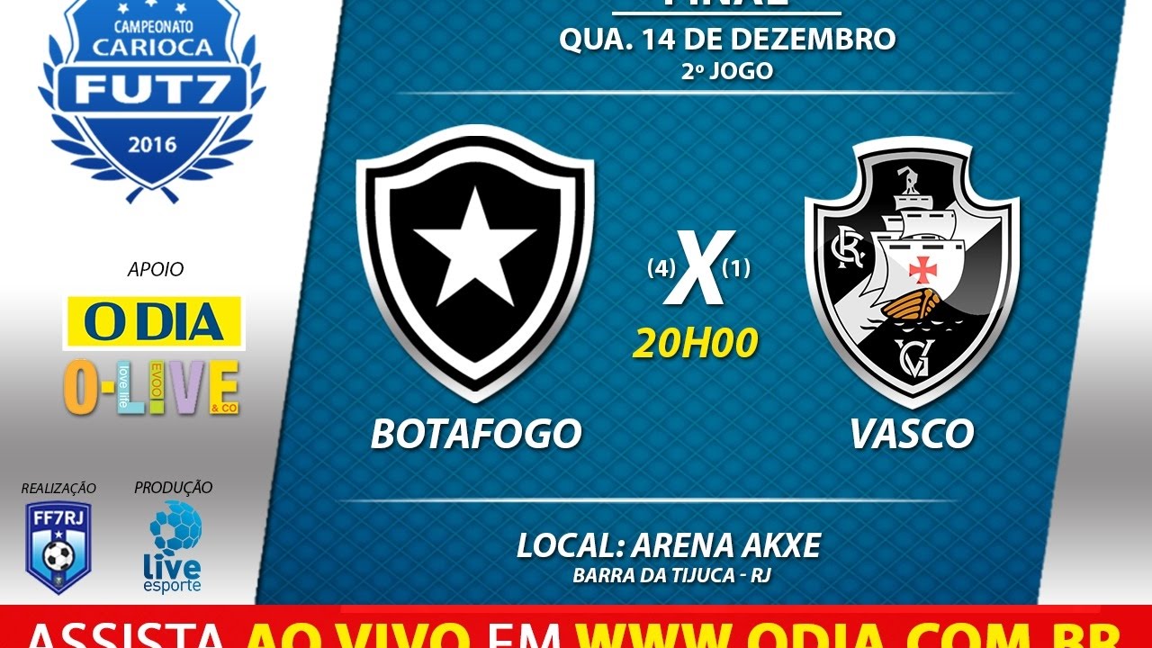 FF7RJ - Campeonato Carioca de Fut7 - Final 2016 - AO VIVO