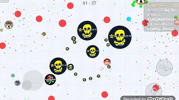 Agar.io playing in rush mode with my friend first video of agario on youtube
