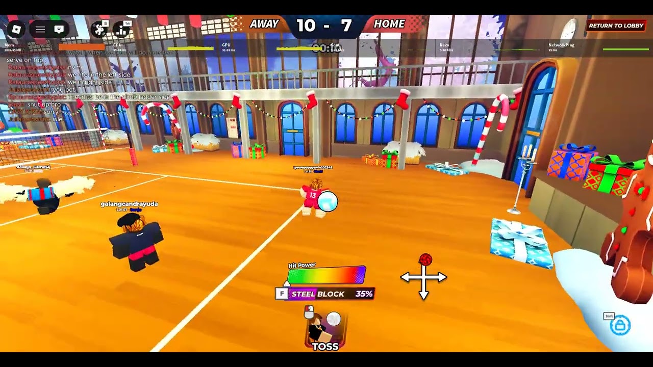 Playing volleyball legends with my friend Joash