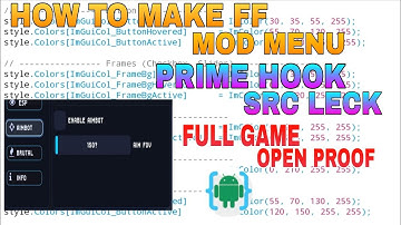How to make free fire Mod menu || paid src Free।FF & FF Max in AIDE Pro